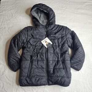 NEW Eddie Bauer Kids Reversable Jacket - XS (4-5) - Black/Grey - NWT